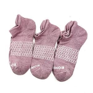 Bombas Women's Performance Ankle Socks Medium 3 pairs Berrry Plum NWOT